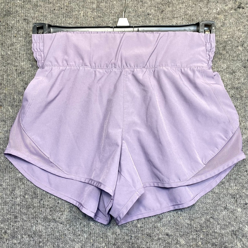 Apana Womens Purple Lightweight Athletic Running Shorts Small Wide Waistband
